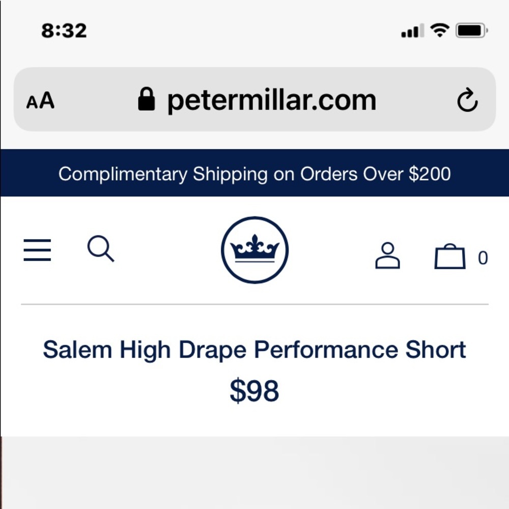 Peter Millar Salem drape performance short - Picture 9 of 9
